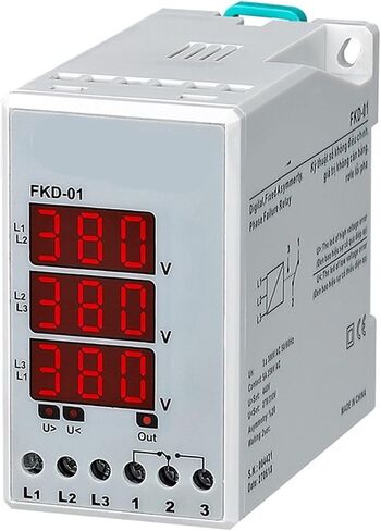 FKD-01 3 * 380VAC Fixed Phase Asymmetry Overvoltage Undervoltage Digital Protection Relay 1Pcs in Saudi Arabia