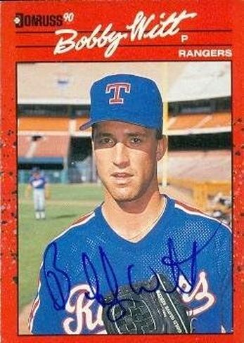 Autograph Warehouse 49262 Bobby Witt Autographed Baseball Card Texas Rangers 1990 Donruss No .292 in Saudi Arabia