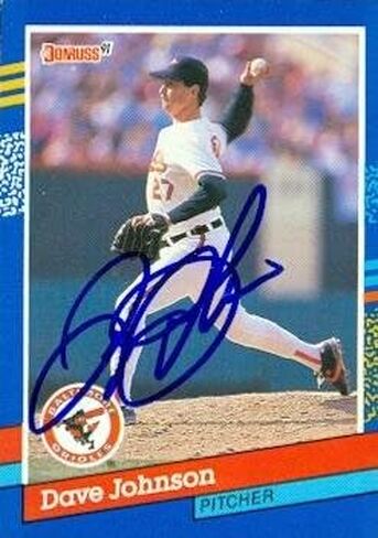Autograph Warehouse 50712 Dave Johnson Autographed Baseball Card Baltimore Orioles 1991 Donruss No .126 in Saudi Arabia
