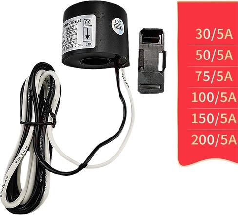 3pcs Clamp Current Sensor Transformer core KCT 50A 75A 100A 150A 200A Din Rail CT Sensor Mini AC Waterproof Current Transformer(100A) in Saudi Arabia
