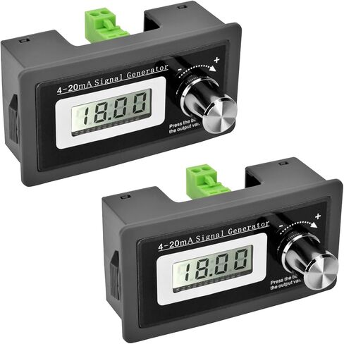 2pcs مولد إشارة ، 4-20MA 15-30V دقة عالية الدقة التيار مولد مولد تواتر مولد محول الأسلاك اثنين مع شاشة LCD in Kuwait