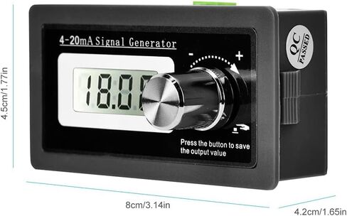 2pcs مولد إشارة ، 4-20MA 15-30V دقة عالية الدقة التيار مولد مولد تواتر مولد محول الأسلاك اثنين مع شاشة LCD in Kuwait