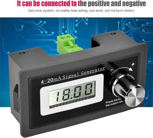 2pcs مولد إشارة ، 4-20MA 15-30V دقة عالية الدقة التيار مولد مولد تواتر مولد محول الأسلاك اثنين مع شاشة LCD in Kuwait