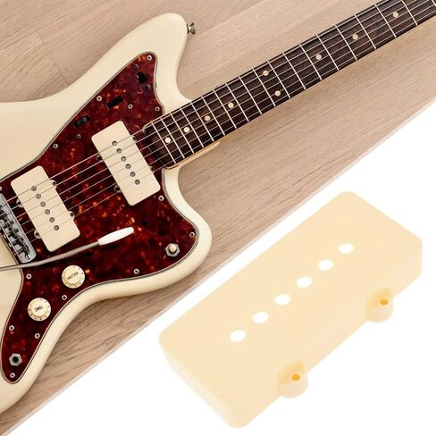 2pcs 51.3mm أغطية البيك آب متوافقة مع Fender Jazzmaster Guitars كريم أصفر in Saudi Arabia