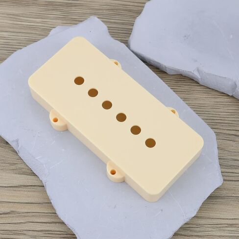 2pcs 51.3mm أغطية البيك آب متوافقة مع Fender Jazzmaster Guitars كريم أصفر in Saudi Arabia