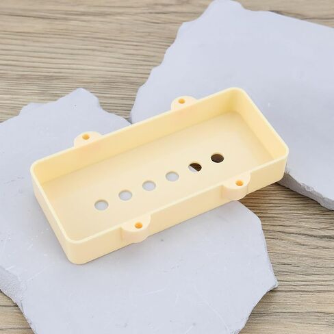 2pcs 51.3mm أغطية البيك آب متوافقة مع Fender Jazzmaster Guitars كريم أصفر in Saudi Arabia