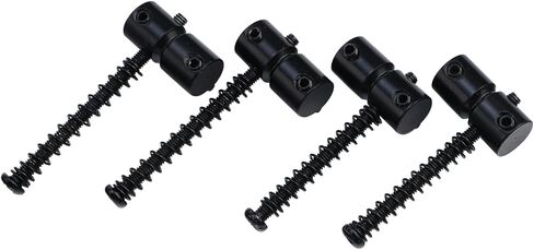 4-Pack Stainless Steel Electric Bass Guitar Bridge Saddles String Spacing 19mm Bass Saddles Compatible with 4 String Electric Bass Replacement Parts（Chrome） in Kuwait