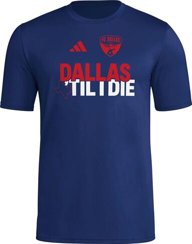 Adidas Men's FC Dallas Pre-Game Short Sleeve T-Shirt in Kuwait