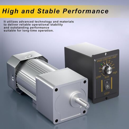 ارتفاع عزم الدوران الكهربائي محرك الترس AC منخفضة السرعة 15RPM ، متغير السرعة محرك 110V 200W عمود الإخراج 18 مم + حاكم السرعة القابلة للانعكاس لأدوات قطع المعادن in Kuwait