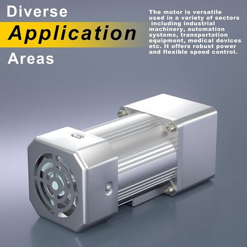 ارتفاع عزم الدوران الكهربائي محرك الترس AC منخفضة السرعة 15RPM ، متغير السرعة محرك 110V 200W عمود الإخراج 18 مم + حاكم السرعة القابلة للانعكاس لأدوات قطع المعادن in Kuwait