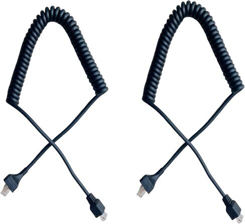 2Pack RJ-45 8 دبوس إلى 8 دبوس استبدال سلك كبلات الكبل للبيكروفون لراديو Kenwood Mobile KMC-30 KMC-32 KMC-35 KMC-36 TM-271A TK-760 TK-768G TK-868G TK-780G TK-880 NX-700 in Saudi Arabia