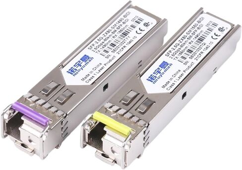 2.5G Single-Mode Single-Fiber LC Port Optical Module SFP bidirectional Optical Fiber Module 1310nm/1550nm Compatible with H3C Switch 10KM 20KM-80KM(LC 80KM 1490/1550) in Saudi Arabia