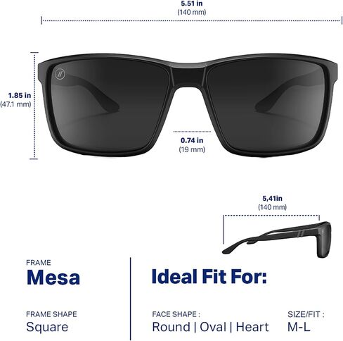 الخلاطات النظارات mesa - النظارات الشمسية المستقطبة - إطارات التفاف الحديثة - حماية 100 ٪ للأشعة فوق البنفسجية - للرجال والنساء in Saudi Arabia