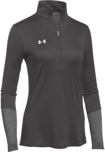 Under Armour Womens 1/2 Zip Pullover Steel | Metallic Silver MD in Saudi Arabia