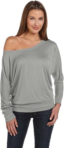 Bella Canvas Flowy L/S قبالة تي شيرت الكتف in Kuwait