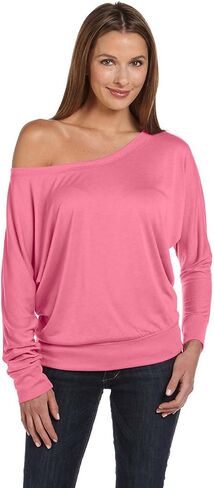 Bella Canvas Flowy L/S قبالة تي شيرت الكتف in Kuwait