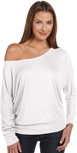 Bella Canvas Flowy L/S قبالة تي شيرت الكتف in Kuwait