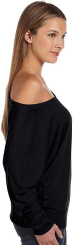 Bella Canvas Flowy L/S قبالة تي شيرت الكتف in Kuwait