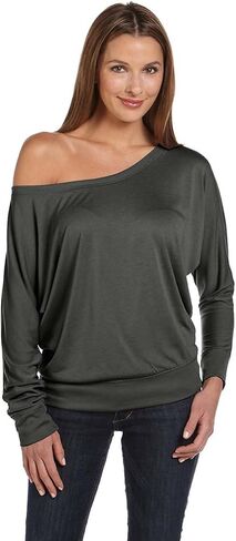 Bella Canvas Flowy L/S قبالة تي شيرت الكتف in Kuwait