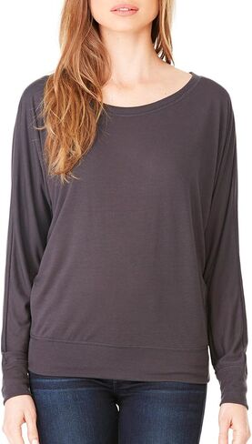 Bella Canvas Flowy L/S قبالة تي شيرت الكتف in Kuwait