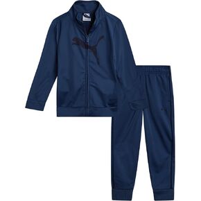 PUMA Toddler Boys 2 Piece Tricot Zip Jacket & Sweatpants Set | Soft Lightweight Breathable Fabric, Comfortable Flexible Fit, Great for Play & Everyday Active Kids Wear in Kuwait