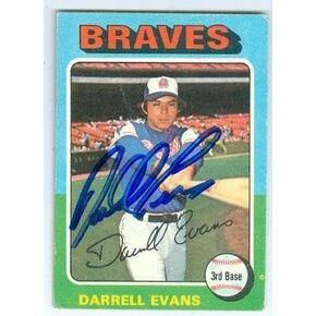 توقيع 156926 Atlanta Braves 1975 Topps No. 475 Darrell Evans بطاقة البيسبول in Kuwait