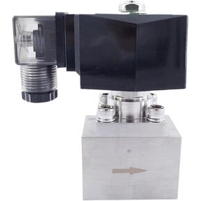 200bar Orifice 10mm 2 Way Water High Pressure Solenoid Valve 3/8 1/2" 220V N.C GSPG-10 Stainless Steel 304 Large Flow Valve(3/8",AC110V) in Saudi Arabia