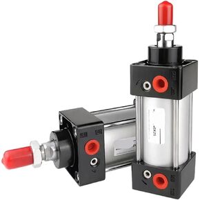 1pcs Cylinder 40mm Bore Air Pneumatic Tools Big Thrust Piston 25/50/75/100/200/500mm Stroke(SC40x25) in Kuwait