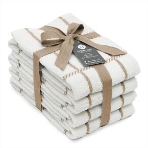 100% Cotton Terry Dish Towels for Kitchen, 4 Pack Plain, 16 x26 Inches, Super Soft and Absorbent, Perfect for Cleaning and Dish Washing | Navy Blue Kitchen Towels in Saudi Arabia