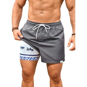Men's Swim Trunks Quick Dry Bathing Suit Swimming Board Shorts Compression Liner Beach Swimwear in Saudi Arabia