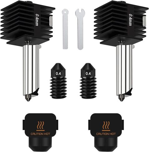 3PCS 0.2mm A1/A1 Mini Hotend Kit Print Head for Bambu Lab A1/A1 Mini, 3D Printer All-Metal Integrated Nozzle Hot End Kit, with Extra Silicone Case and A1/A1 mini Silicone Nozzle Brush in Saudi Arabia