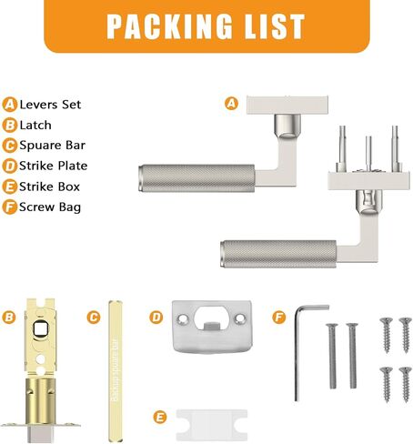 Amerdeco 5 Pack Prix Doonles - رافعة داخلية ذهبية مصممة ، وخدمة شديدة لغرفة النوم والحمام ، والمعقدة ، غير قابلة للانعكاس للجانب الأيمن واليسرى AM0021 in Kuwait