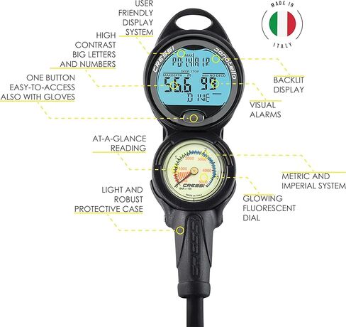 CRESSI Start Scuba Diving Gear Package Complete with Start 2.0 BCD - Donatello C2 Dive Computer - AC2 Compact Regulator Set Fully Assembled, X-Large in Saudi Arabia