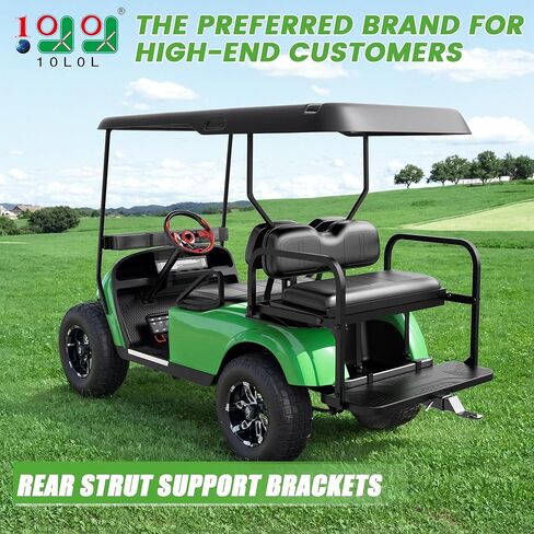 10L0L Huffice Golf Golf Cart Brackets Strut Brackets for Ezgo Txt Long Roof (يناسب طرز أعلى 88 بوصة فقط) ، دعامة خلفية متينة وأداء طويل الأمد in Kuwait