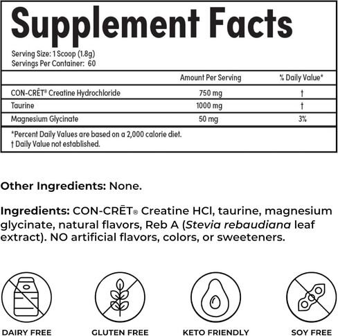Reignite Wellness من JJ Virgin Clean Creatine Powder - كرياتين أحادي الهيدرات عالي الامتصاص - تمرين، تعافي العضلات، صحة الدماغ، تكوين الجسم ودعم الطاقة - بدون نكهة (90 وجبة) in Saudi Arabia