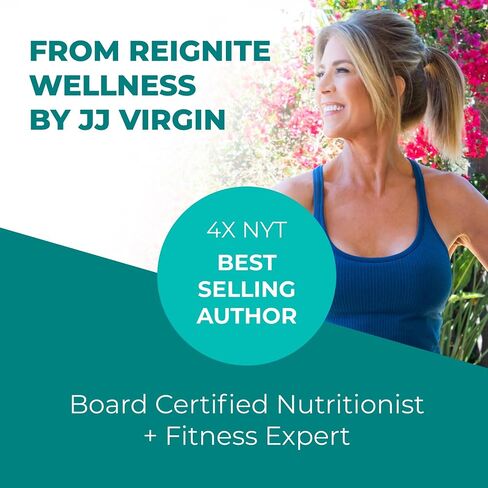 Reignite Wellness من JJ Virgin Clean Creatine Powder - كرياتين أحادي الهيدرات عالي الامتصاص - تمرين، تعافي العضلات، صحة الدماغ، تكوين الجسم ودعم الطاقة - بدون نكهة (90 وجبة) in Saudi Arabia