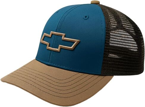 شيفروليه بوتي شعار Tri -Color Hat - Chevy Snapback Cap Blue in Saudi Arabia