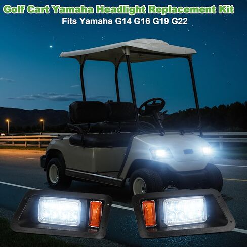 10L0L GOLF CART HEAD LIGHT LIGHT LIGHT TO YAMAHA YAMAHA G14 G16 G19 G22 G22 CART OR ELECTRIC in Kuwait