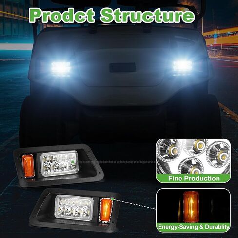 10L0L GOLF CART HEAD LIGHT LIGHT LIGHT TO YAMAHA YAMAHA G14 G16 G19 G22 G22 CART OR ELECTRIC in Kuwait