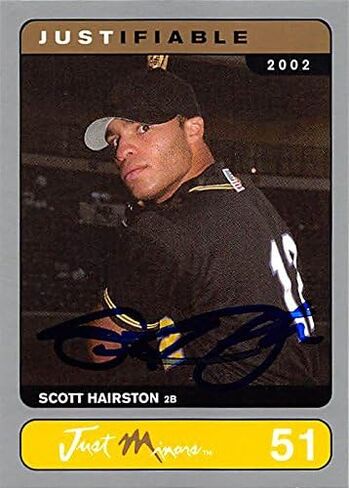 191213 Arizona Diamondbacks Ft 2002 Just Minors No. 51 Rookie Scott Hairston Autographed Baseball Card in Saudi Arabia
