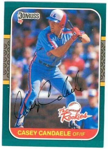 توقيعه 223720 مونتريال معرضات 1987 دونروس رقم 33 The Rookies Casey Candaele بطاقة البيسبول in Saudi Arabia