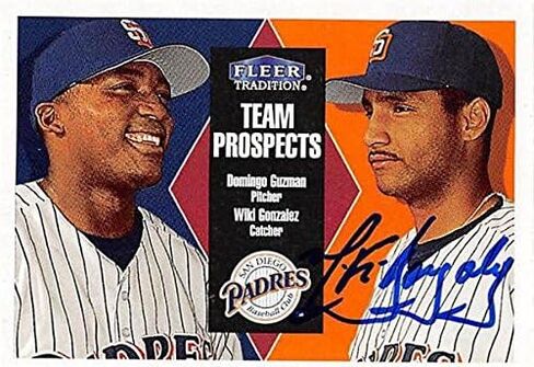 Autograph 125968 San Diego Padres Ft 2000 Fleer Tradition No. 30 Wiki Gonzalez Autographed Baseball Card in Saudi Arabia