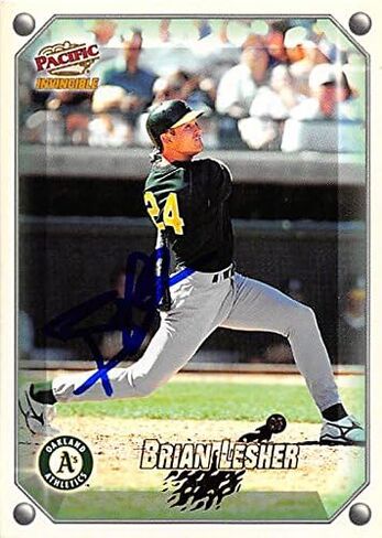 توقيع 121589 أوكلاند لألعاب القوى 1998 Pacific No. 86 Brian Lesher Card Baseball Card in Saudi Arabia