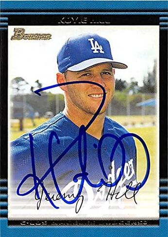125673 Los Angeles Dodgers FT 2002 Bowman No. 362 Koyie Hill Card Baseball Card in Kuwait