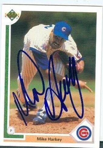Autograph 158283 Chicago Cubs 1991 Upper Deck No. 475 Mike Harkey Autographed Baseball Card in Saudi Arabia