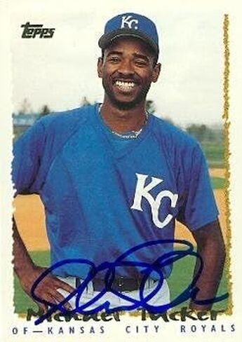 توقيعه مستودع 98139 Michael Tucker Cardball Card Kansas City Royals 1995 Topps Traded No. 99T in Saudi Arabia