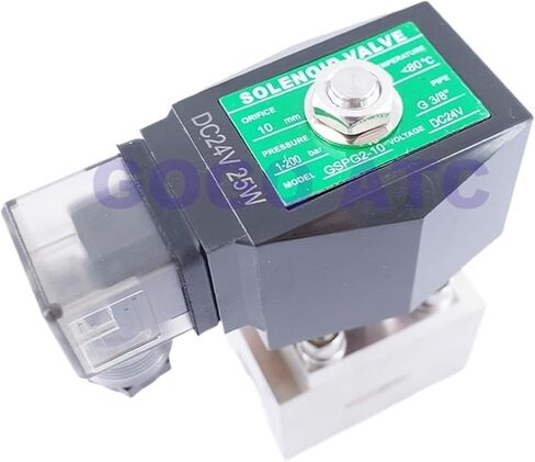 200BAR ORIFICE 10MM 2 Way Way High PRESSION SLENOID VALVE 3/8 1/2 "220V N.C GSPG-10 Stainless Steel 304 Large Flow Valve (3/8" ، AC110V) in Saudi Arabia