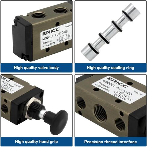 4L210-08 4R210-08 Manual valve 2 Way 5 Position Push and pull Pneumatic switch of directional valve Combination Valve Manifold(12mm in 10mm out,6 Stations) in Saudi Arabia