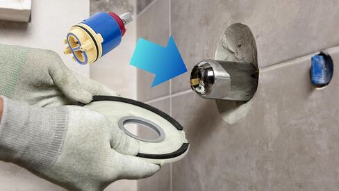 T and T TandT 40mm Ceramic Pressure Balance Cartridge JH02BJ HL-40 Blue, Red in Saudi Arabia