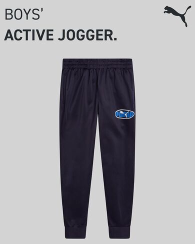 Puma Active Boys Pants - Tricot Youth Kids Athletic Boys Boys Gogger مع جيوب وحزام مرن (الأحجام: 8-20) in Saudi Arabia